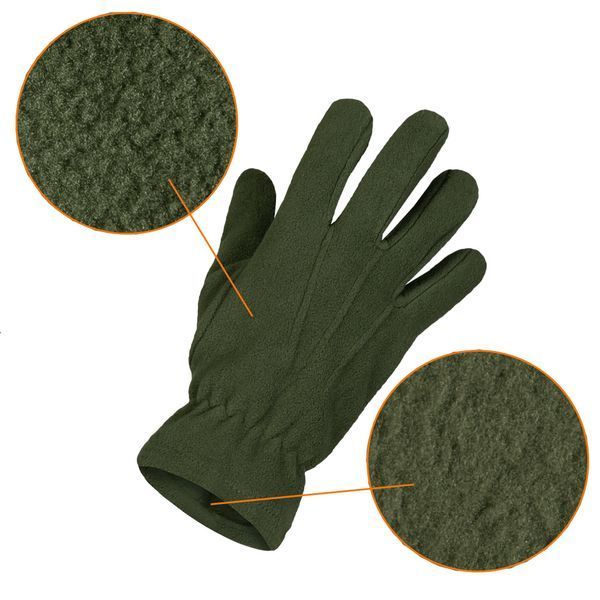 Рукавиці флісові Camo-Tec Universal Olive gs-30653 фото