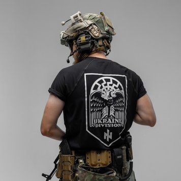 Футболка чоловіча Rowdy Ukraine Division Black Size S gs-31759-s фото