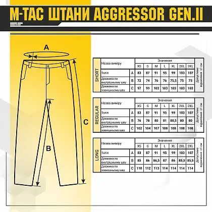 Штани M-Tac Aggressor Gen.II Multicam Size L/R gs-15527-L/R фото