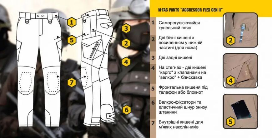Штани M-Tac Aggressor Gen II Flex Coyote Brown Size 28/32 gs-19975-28/32 фото