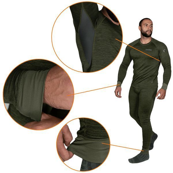 Термобілизна Camo-Tec Polarheat Quadro Stretch Pro 2.0 Melange Olive Size M gs-30537-m фото