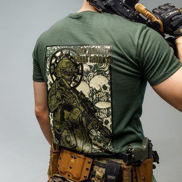 Футболка чоловіча Rowdy Біси Дохнуть Сонце Сходить Olive Size S gs-31309-s фото
